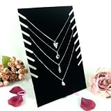 ACE Black Velvet Necklaces Holder Show Case Display Stand Jewelry Display Base