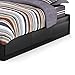 South Shore Vito Mates Bed with 2 Drawers Pure Black, Contemporary