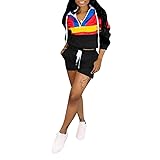 Womens 2 Piece Outfits Clubwear - Sexy Color Block