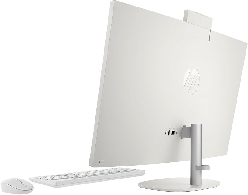 All-in-One 27-cr0007ss - Ordenador de sobremesa 27" Full HD con cámara, Teclado y ratón inalámbricos (AMD Ryzen 5 7520U, 16GB RAM, 512GB SSD, Windows 11 Home) Blanco