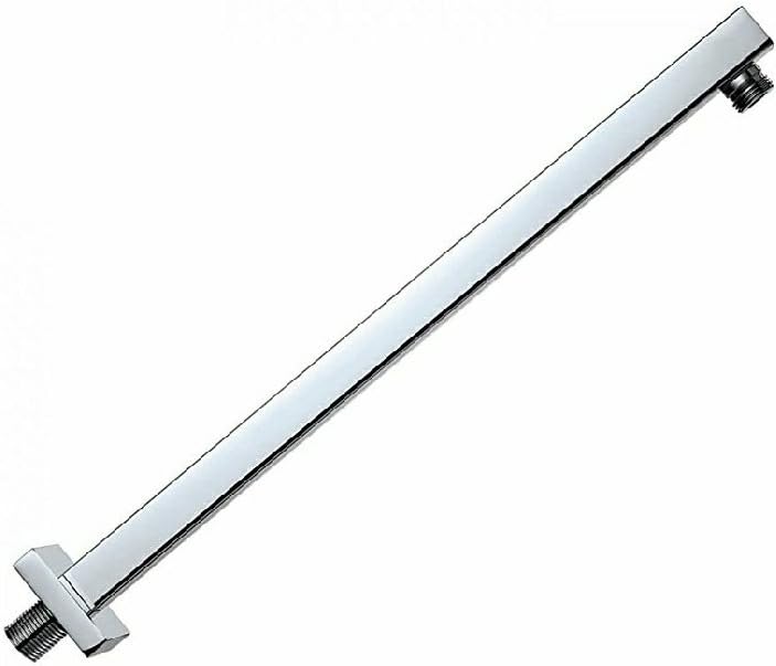 PESCA SS Square 600 mm Long Shower Arm for over Head Rain Shower (Silver, 24 Inch)