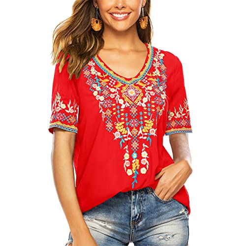 LauraKlein Women’s Mexican Embroidered Tops