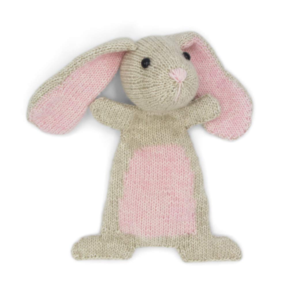 Hardicraft Knitting Kit to Make Yourself with Instructions and Material for Rabbit DOUTZE, 23 cm. Individual Gift