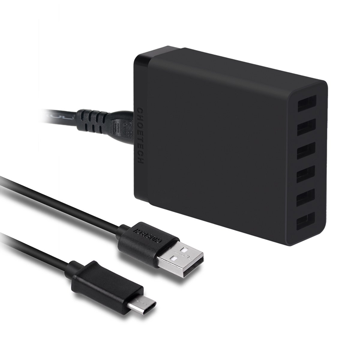 USB TypeC ChargerCHOE 50W 6 Port USBA to USB C Desktop Rapid Multi