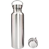 Vacuum Insulated Stainless Steel Water Bottle Insulated Water Bottle Wide Mouth Insulated Metal Bottle for Cold Drinks I BPA-Free Bottle for Travel (25oz)