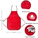 12 Pack 6 Colors Children's Artists Fabric Aprons-Kitchen, Classroom, Community Event, Crafts & Art Painting Activity-Safe Clean for Kids Painting Apron