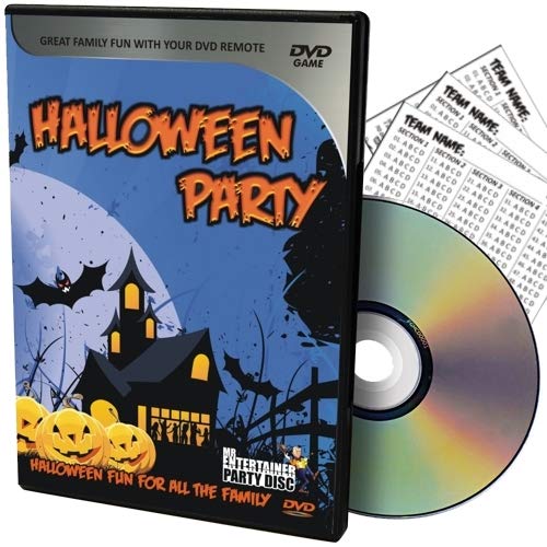 Halloween Karaoke DVD. Greatest Halloween Hits on DVD Disc with On Screen lyrics. Includes Bonus Halloween Features, Quiz, Spooky Sounds & Games!