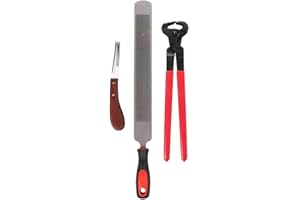 AYNEFY Professional Metal Shears Trimming Horse Equine Farriers Hoof Nipper Cutter Handle Knife Tools Trim Tool Kit