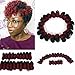 3 Packs Eunice Hair Synthetic Kenzie Curl Crochet Braids Short Crochet Braiding Bouncy Twist Spiral Curls Jamaican Bounce Twist Hair Extensions 20 Strands/Pack(10 inch kenzie, ombre burgundy)