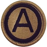 Army Central Command (3rd Army) - OCP Patch with Hook Fastener (EA)
