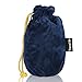 Inflatable Travel Pillow,Wowstar with Built-in Pump, Extra-Soft Washable Cover,Airplanes with Packsack (Dark Blue)