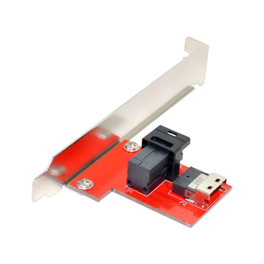 ChenYang CY Slimline SAS SFF-8654 PCI-Express 4.0 to HD SFF-8643 PCBA Female Adapter with Bracket