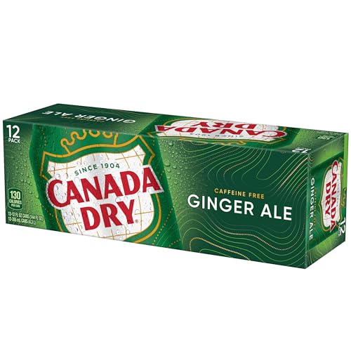 CANADA DRY GINGER ALE SODA, 12 FL OZ CANS, 12 PACK