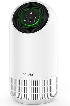 Amazon 一台三役 360 循環清浄 Afloia 空気清浄機 小型 花粉対策 消臭 タバコ ペット カビ取り ほこり Pm2 5 ハウスダスト除去 3段風量設定 定時睡眠モード対応 ナイトライト付き 卓上 持ち運び 軽量 15畳対応 省エネ 静音 3層高性能フィルター 微細粒子99 9 除去