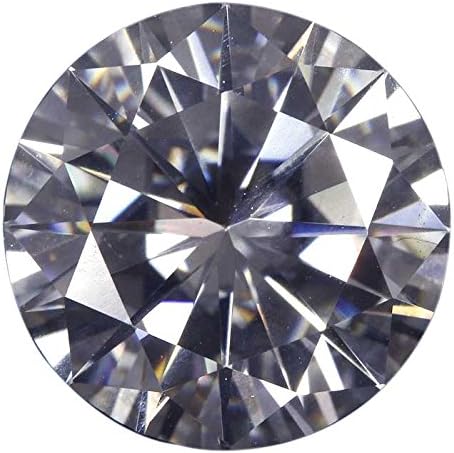 GemsIndustry 1.20Cts Moissanite GH Colorless Simulated Diamond Round Brilliant Cut VVS Clarity 7.00MM