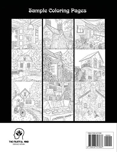 Country Cottages Coloring Book An Adult Coloring Book Featuring Beautiful Country Cottages Charming Country Cottage Interiors And Peaceful Country Landscapes By Cafe Coloring Book Amazon Ae