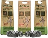 Dog Rocks - 100% Natural Grass Burn Prevention - Prevents Lawn Urine Stains - Three Small Bags - 6 Month Supply