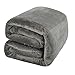 Shilucheng Luxury Fleece Blanket Super Soft and Warm Fuzzy Plush Lightweight King Couch Bed Blankets - Grey