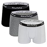 Natural Feelings Men's Underwear 3 Pack Trunk Classic Boxer Brief, Assorted Color