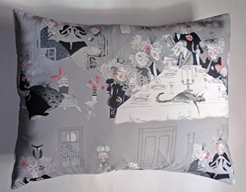 Handmade HALLOWEEN Throw Pillow, A Ghastlie Night in Smoke, Alexander Henry Fabric, Halloween Decor, Spooky Whimsical Pillow, 16X20" Lumbar Pillow Cover ONLY