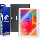 ArmorSuit Samsung Galaxy Tab Pro 12.2 Screen Protector MilitaryShield + Black Carbon Fiber Skin Wrap Back Film Protector For Galaxy Tab Pro 12.2
