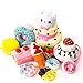 SYYISA Jumbo Squishies Slow Rising [12-Pack]: Bear Cake, Ice Cream, Donut, Macaron, Starawberry Cake, and Waffles Kawaii Soft Food Squishy Toys - Squishys are Great Sensory Toys for Kids! Comes in Mix