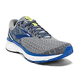 Brooks Mens Ghost 11 Running Shoe - Grey/Blue/Silver - D - 12.0
