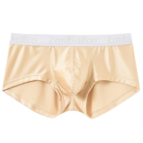 ZONBAILON Men's Support Underwear Bulge Pouch Ice Silk Boxer
