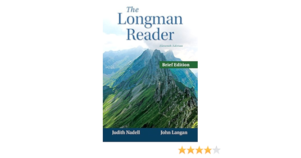 Amazon Com The Longman Reader Brief Edition 11th Edition 9780133800401 Nadell Judith Langan John Books