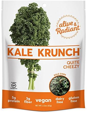 Alive &amp; Radiant Kale Krunch Chips (Quite Cheezy, 6 Pack)