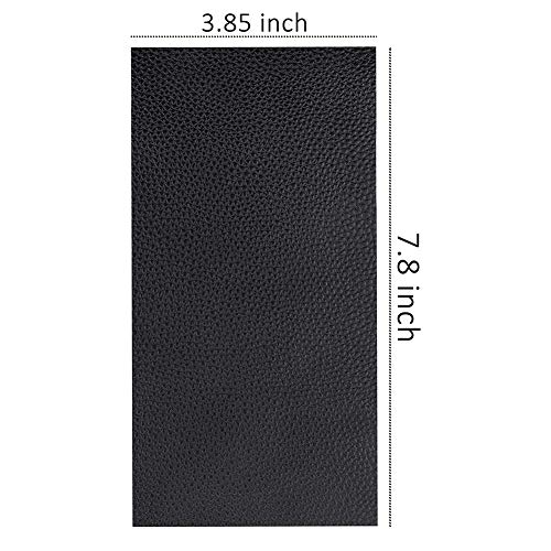 image for Lyeiaa Leather Repair Patch 10 Pieces Leather Repair Kit Black Leather