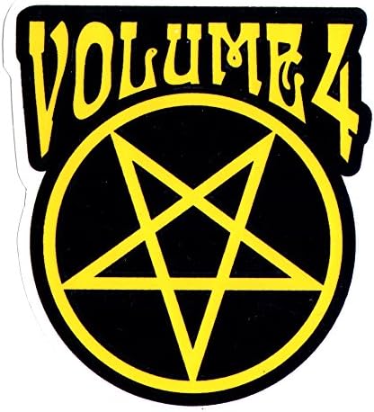 Volume 4 / Vol 4 - Ritual Skateboard Sticker - 9cm high approx pentagram evil