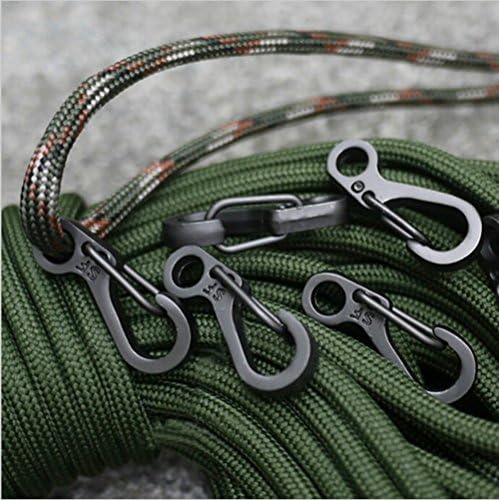 SZHOWORLD 10PCS/LOT Mini SF Spring Backpack Clasps Climbing Carabiners EDC Keychain Camping Bottle Hooks Paracord Tactical Survival Gear