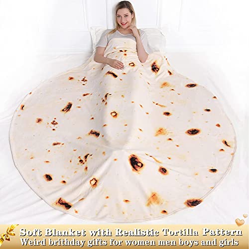 Jorbest Burritos Tortilla Wrap Blanket for Adults and Kids, Double