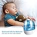 TaoTronics TT-AH009 Ultrasonic Cool Mist Humidifiers for Bedroom Baby Room, Small & Space-Saving, Whisper Quiet, BPA Free, Auto Shut-off-2L/0.5Gallon, US Plug 110V