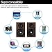INSMART Computer Speakers, Speaker for Desktop Computer, 3.5mm Audio Interface and USB Powered PC Speaker, 10W Wooden Stereo Computer Speaker with Volume Control (P100)