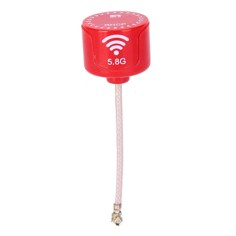 VGEBY RC Antenna, 5.8Ghz Durable ABS Low Feeder Loss 3dBi LHCP Directional FPV High Gain Antenna RC Spare Parts Accessory Fit for FPV Racing Drone (UFL) Model Aircraft Accessories