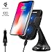 Wireless Charger Car Mount, AQQEF QI Standard Adjustable Fast Wireless Charger Mount Holder for iPhone X iPhone 8/8 Plus, Samsung Galaxy Note 8 S8/S8 Plus S7 S7 Edge and Qi-enabled Device (Black)