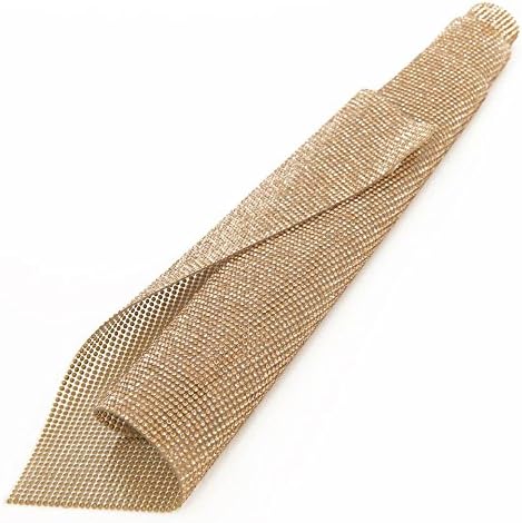 ANATTA Creations Iron On Gold Topaz Crystal Rhinestone Hotfix Fabric (2mm Diameter per Stone) 39cm x 23.3cm (15.35"x9.17"), Perfect for Any Garment Embellishment for Parties, Celebrations, Weddings.