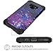 YINLAI Note 9 Case Samsung Galaxy Note 9 Case 3 Layer Heavy Duty Full Body Shockproof Slim Hybrid Soft Silicone Rubber Rugged Bumper Hard PC Cover with Space Stars Design Phone Cases Purple Space