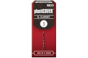 Rico Plasticover Bb Clarinet Reeds, Strength 3.5, 5-pack