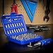 NEIKO 10082A Security Bit Set and Ratcheting Screwdriver | 101 Piece Set | Chrome Vanadium Steel | Screwdriver Bit Set Phillips, Tamperproof Torx Bits, & Flat | 1/4