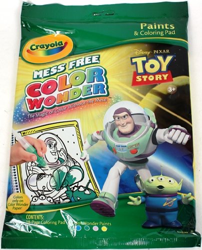 Amazon.com: Toy Story Crayola Color Wonder Paints & Coloring Pad - Buzz Lightyear: Toys & Games