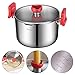 MICHELANGELO 5 Quart Pasta Pot Induction Ready, Stainless Steel Pasta Pot With Strainer Lid, Stainless Steel Dutch Oven Pot, 5 Quart Dutch Oven with Lids