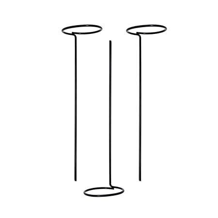 Bloomingdale Plant Stem Support, Tall Plant Support for Climbing Vines - Lightweight Trellis for Climbing Plants Creeper Support for Plants (Pack of 3), Black (Plantsupport3)