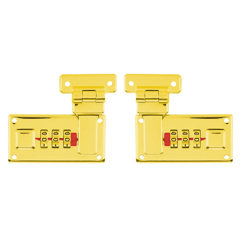 2pcs Tool Box Hasp, Luggage Suitcase Hasps with Combination Lock,Replacement 3 Digit Combination,Replacement Accessories