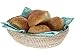 Kouboo 1020035 La Jolla Bowl Bread Basket, Small, White-Wash