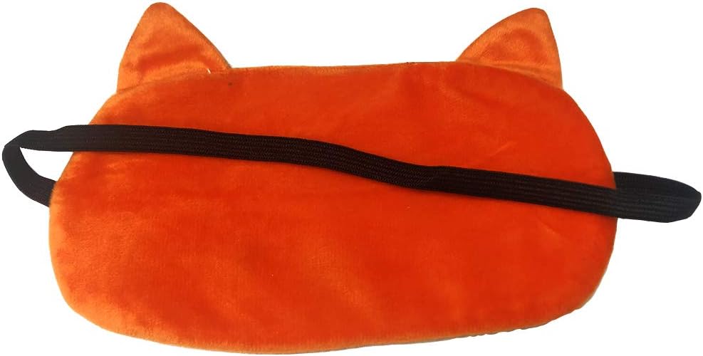 Eye Mask for Sleeping Ulife Mall Cute Fox 3D Animal Soft Fluffy Plush Sleep Mask Sleeping Mask Novelty Blindfold Breathable Eyeshade Travel Eye Cover for Women Men Girls Kids - Image 3