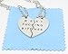 Cosplaywho Best Fucking Bitches Split Heart Pendant Necklace 2 PC