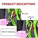 Locking Carabiner, Aluminum D-Ring, Carabiner Keychain Hook Clip for Outdoor, Camping, Hiking, Traveling, Backpack (10 Pcs+5 Key Rings+2 Wire Keychain Cable)